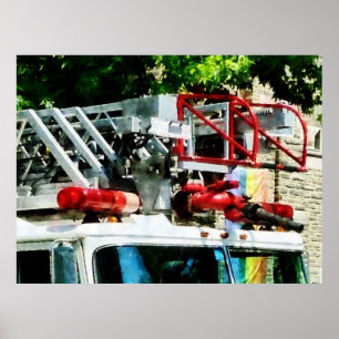 STARTING UNDER $20 - Fire Truck Ladder Poster
