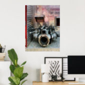 STARTING UNDER $20 - Large Fire Hose Nozzle Poster (Home Office)