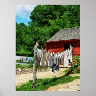 STARTING UNDER $20 - Laundry Hanging on Line Poster