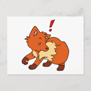 Startled Fox Postcard