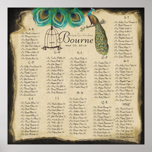 Starts@ 13.20 Seating Chart around 130 guests (Front)