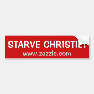 Starve Christie Bumper Sticker