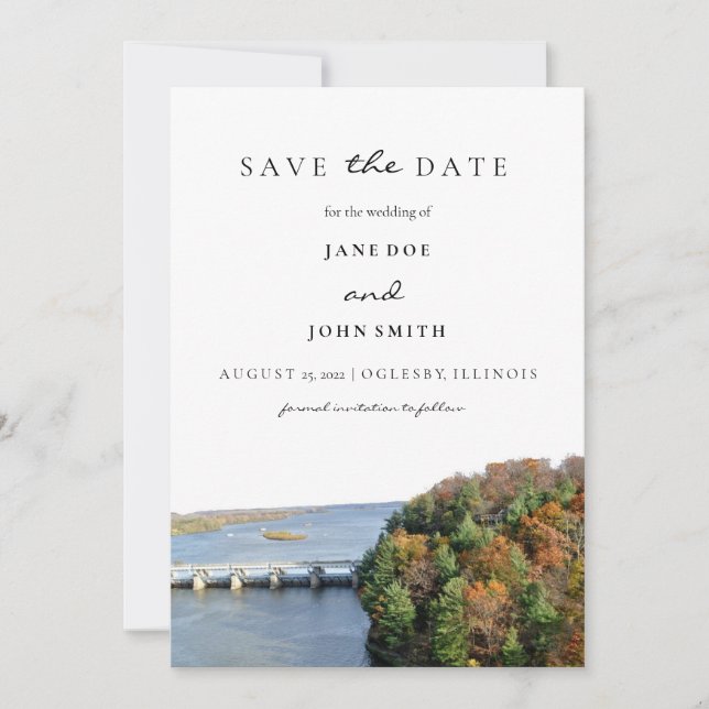 Starved Rock Illinois State Park Save The Date (Front)