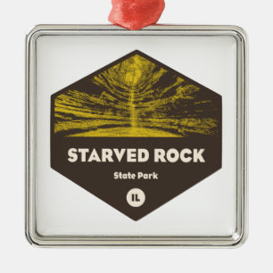Starved Rock State Park Illinois Metal Ornament