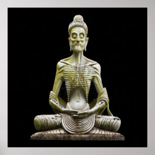 Starving Buddha Poster colour