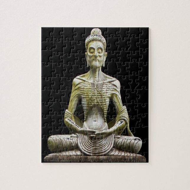 Starving Buddha Statue Photo Jigsaw Puzzle (Vertical)