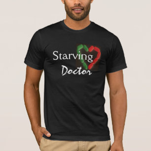 Starving Doctor In Black T-Shirt