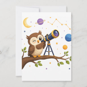 Starwatch Owl Card