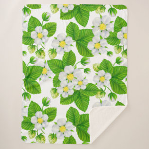 Starwberry garden 2 sherpa blanket