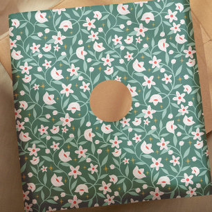 Stary Botanical Floral Blossom Vine Leaf Pattern Tissue Paper