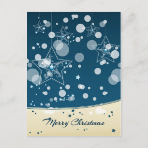 Stary Christmas Night Postcard