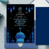 Stary night Eid al fitr celebration Invitation