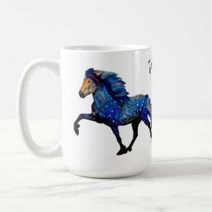 Stary Night Icelandic Horse Coffee Mug