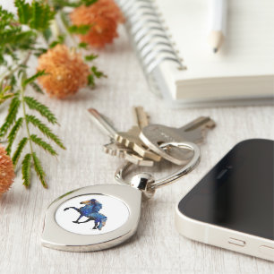 Stary Night Icelandic Horse Key Ring