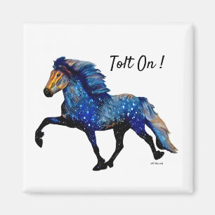 Stary Night Icelandic Horse Magnet