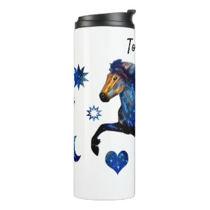 Stary Night Icelandic Horse Thermal Tumbler