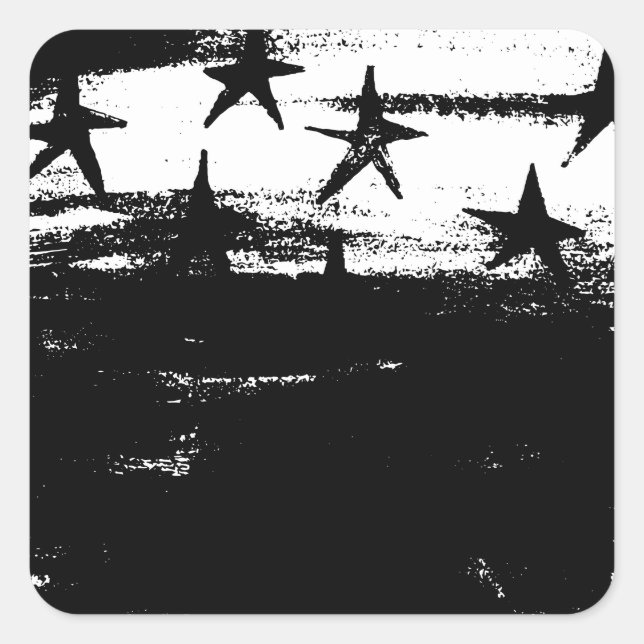 Stary Night Square Sticker (Front)