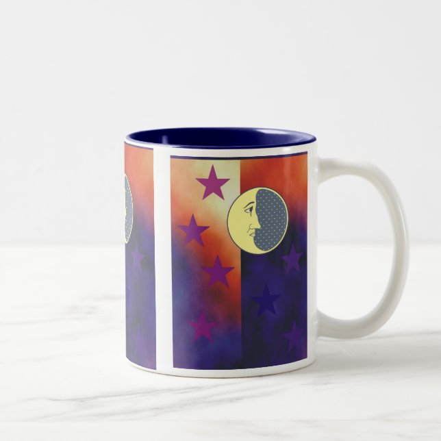 Stary, Stary Night Two-Tone Coffee Mug (Right)