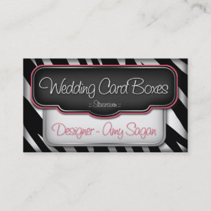 STARZRAVEN "Puffy" Zebra Print Business Cards