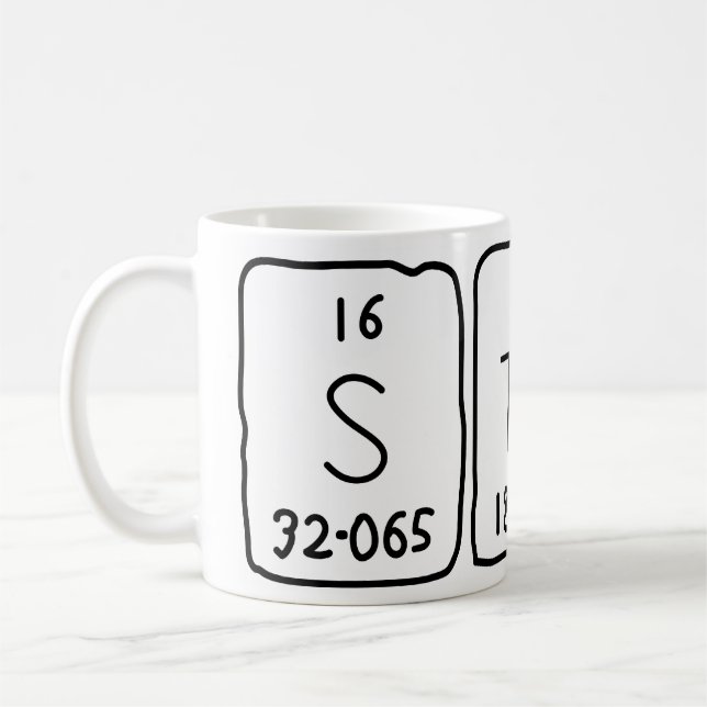 Stas periodic table name mug (Left)