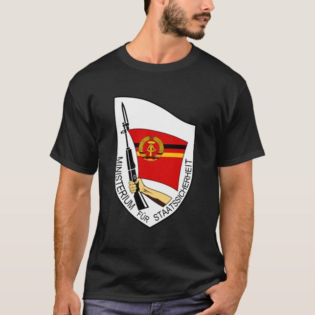 Stasi, Ministry for State Security, DDR GDR T-Shirt (Front)