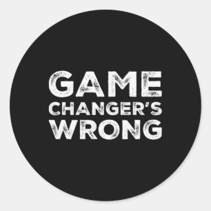 Stat Keeper's Wrong Sell Softll Scorekeeper Fun De Classic Round Sticker