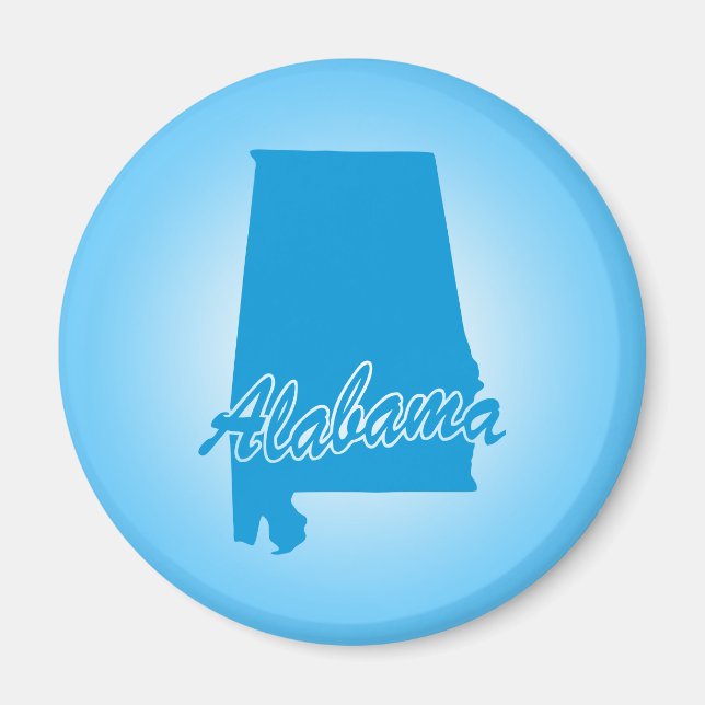 State Alabama Magnet (Front)