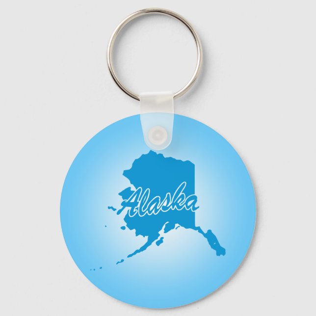 State Alaska Keychain (Front)