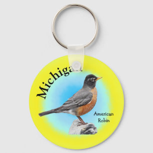 State Bird of Michigan Key Ring
