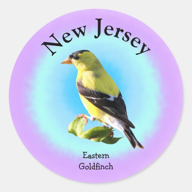 State Bird of New Jersey Classic Round Sticker (Front)