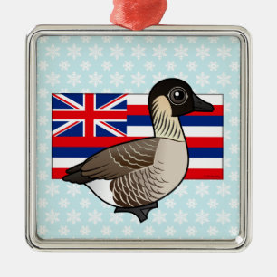 State Birdorable of Hawaii: Nene Metal Tree Decoration