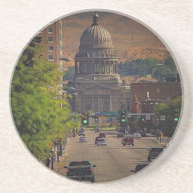State Capital  in Boise, Idaho Coaster (Front)