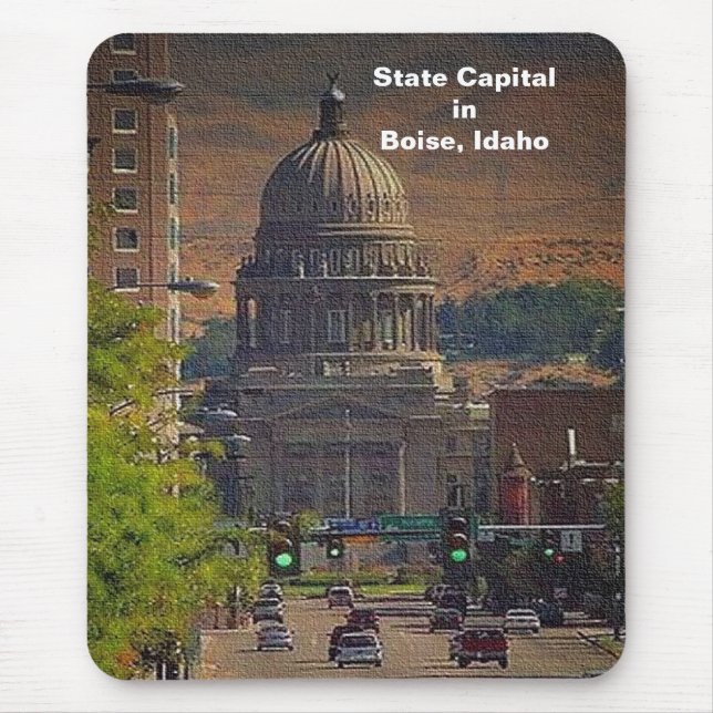State Capital  in Boise, Idaho Mouse Pad (Front)