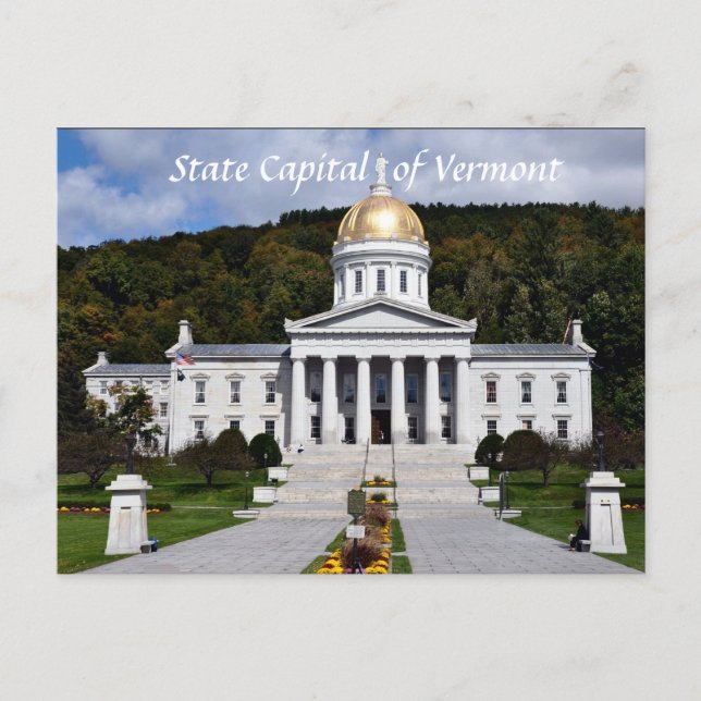 State Capital of Vermont- Postcard (Front)
