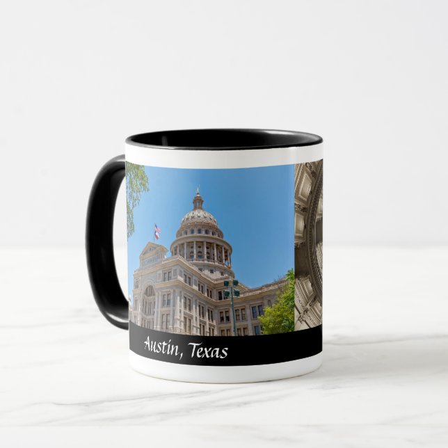 State Capitol of Texas - Designer Coffee Mug (Front Left)