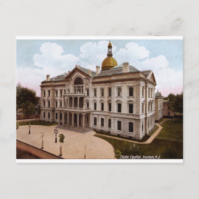 State Capitol, Trenton NJ Vintage Postcard (Front)