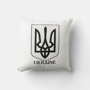 State Coat of Arms of Ukraine Minimalist Art Cushion