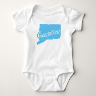 State Connecticut Baby Bodysuit