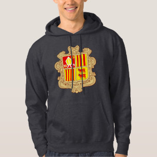 State Emblem of Andorra Historic Co-Principality Hoodie