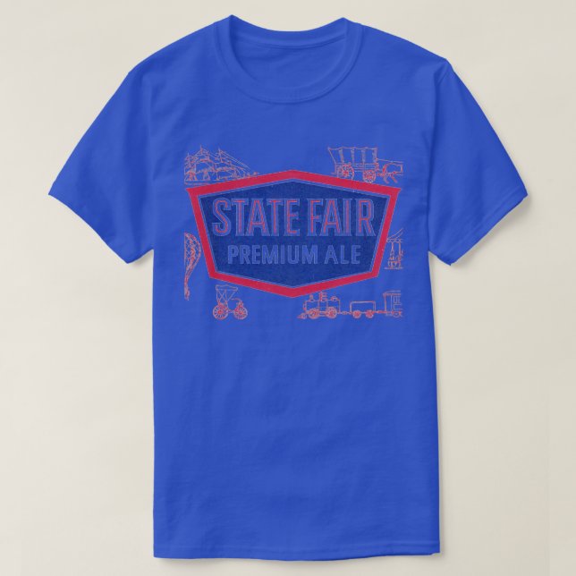State Fair Premium Ale Beer Retro Defunct Breweria T-Shirt (Design Front)
