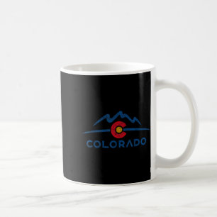 State flag colorado rocky mountains skiing aspen coffee mug