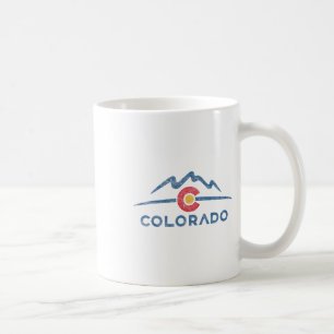 State Flag Colorado Rocky Mountains Skiing Aspen V Coffee Mug