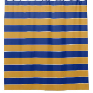 State Flag Colours of Massachusetts Shower Curtain