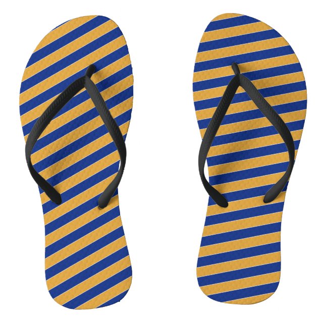 State Flag Colours of Massachusetts Thongs (Footbed)