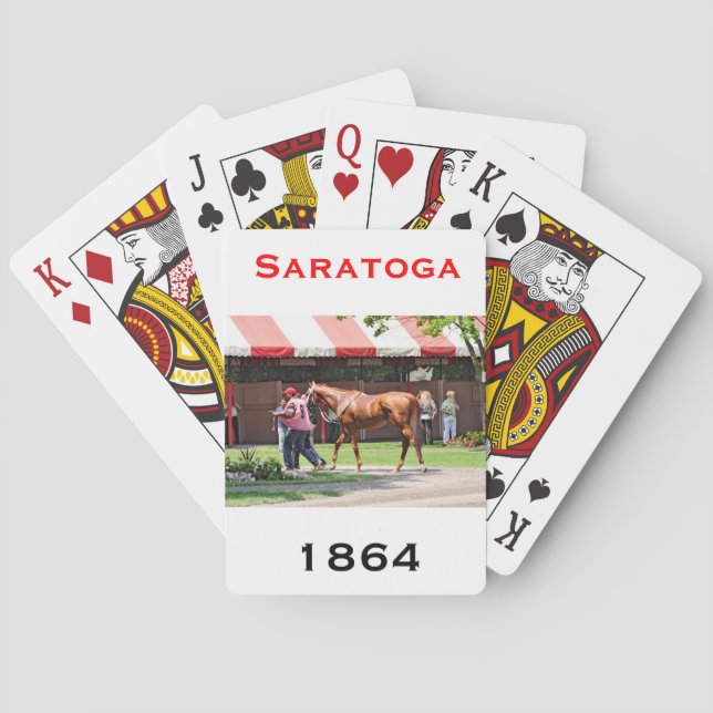 State Flag in the Saratoga Paddock Playing Cards (Back)