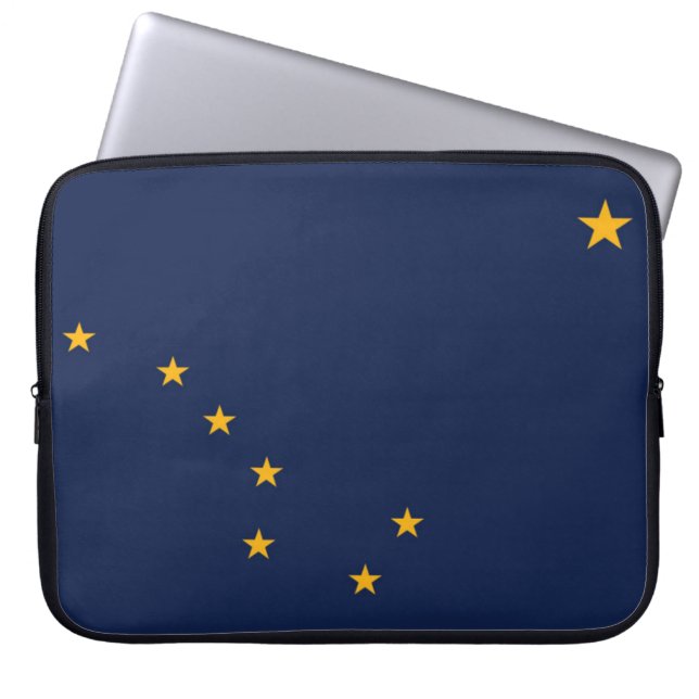 State Flag of Alaska, USA Laptop Sleeve (Front)
