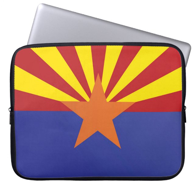 State Flag of Arizona, USA Laptop Sleeve (Front)
