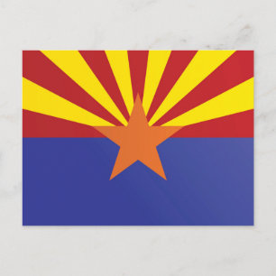 State Flag of Arizona, USA Postcard