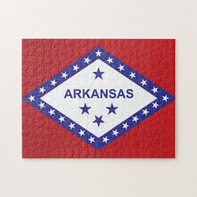 State Flag of Arkansas, USA Jigsaw Puzzle (Horizontal)