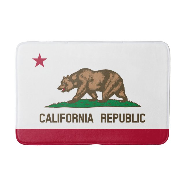 State Flag of California Bath Mat (Front)